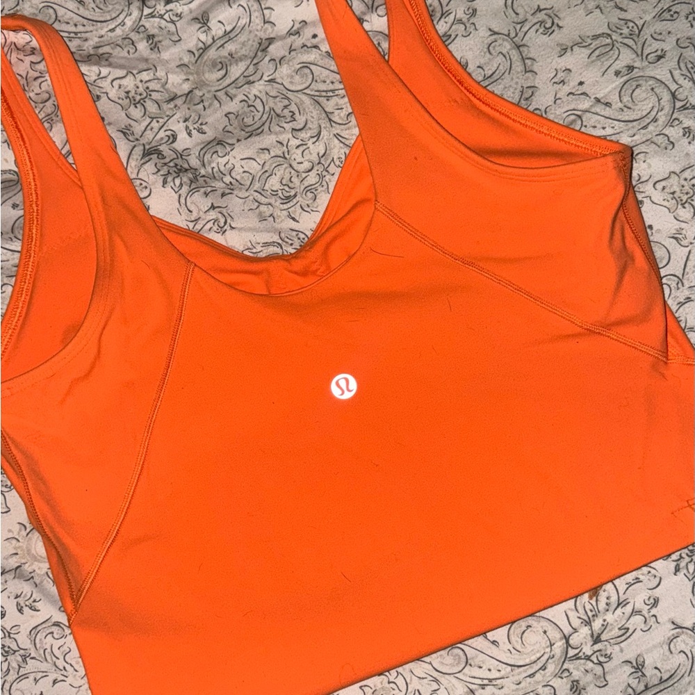lululemon athletica Orange Tank Top